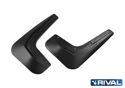 Комплект задних брызговиков, RIVAL, Chery Tiggo 8 Pro Max 2021-
