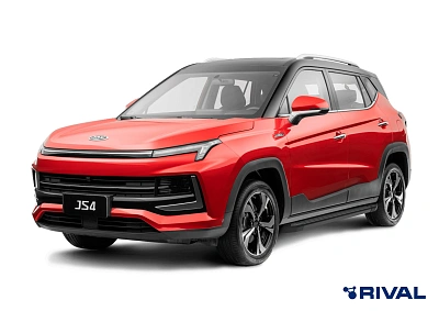 Порог-площадка "Black" F180ALB + Комплект крепежа к порогам, RIVAL, Москвич 3;2022-;1,5;FWD;МКПП;Москвич 3;2022-;1,5;FWD;CVT;JAC JS4;2022-;1,5;FWD;МКПП;JAC JS4;2022-;1,5;FWD;CVT