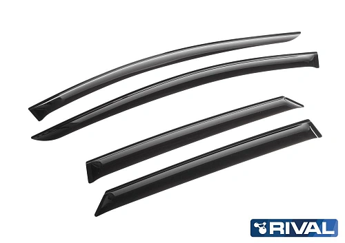 Дефлекторы окон, RIVAL, для Hyundai i40 SD 2011-2019, листовой ПММА, 4шт.