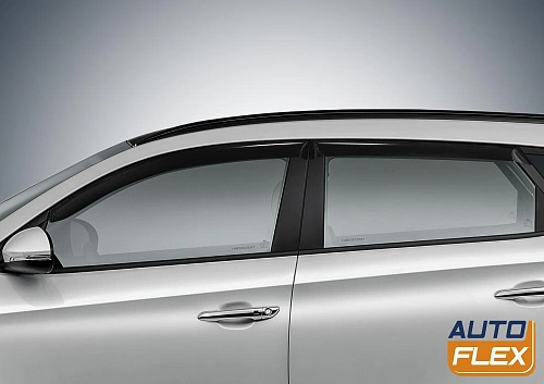 Дефлекторы окон, AutoFlex, для Hyundai Tucson 2015-2020, акрил, 4 шт.