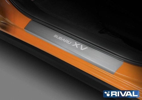 Накладки порогов RIVAL (4 шт.) Subaru XV (2017-)