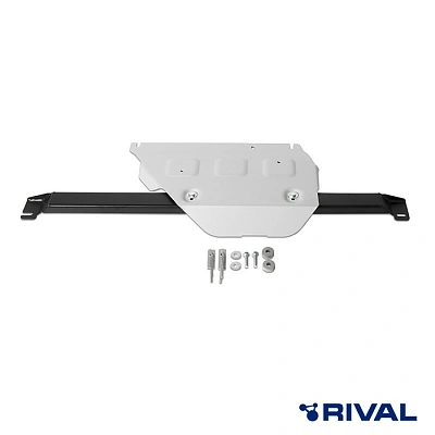 RIVAL Алюминиевая защита 6 мм для Ford Ranger (раздаточная коробка)(V-2.2d)(2012-2015; 2016-2018) / Ford Ranger(V-2,0BiTDi)(2019-2022) / Ford Ranger Raptor(V-2,0TDCi) (2019-2022)