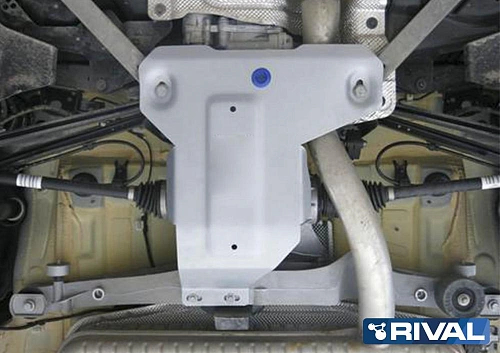 Защита редуктора + крепеж, RIVAL, Алюминий, BMW X1 2015-, 20i; 20d; полный привод