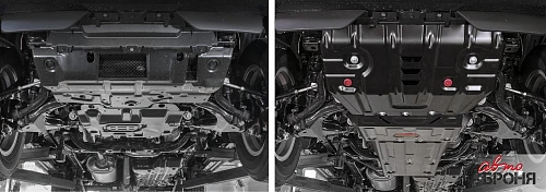 Комплект защит радиатор + картер + КПП + РК + комплект крепежа, Toyota LC 150 Prado 2020-, V - 2.7; 2.8d; 4.0/Toyota LC 150 Prado 2017-2020, V - 2.7; 2.8d; 4.0/Toyota LC 150 Prado 2013-2017, V - 2.7; 2.8d; 3.0d;4.0/Toyota LC 150 Prado 2009-2013, V -