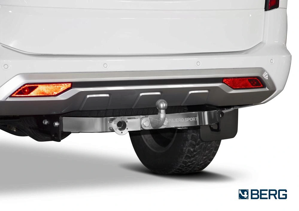 Фаркоп BERG Mitsubishi Pajero Sport (2021-), Montero Sport (2019-), шар F, 2000/75 кг с нерж. накладкой