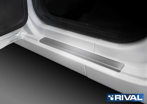 Накладки порогов RIVAL (4 шт.) Datsun on-DO 2014- (название модели)