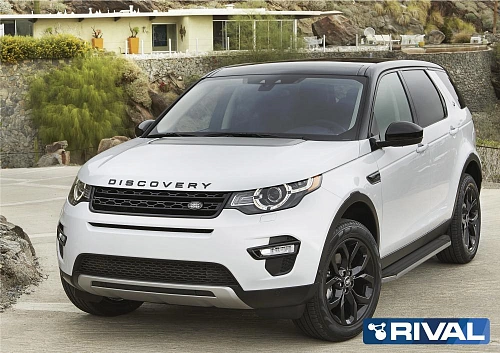 Порог-площадка &quot;Premium&quot; A180ALP + комплект крепежа, RIVAL, Land Rover Discovery Sport 2014-