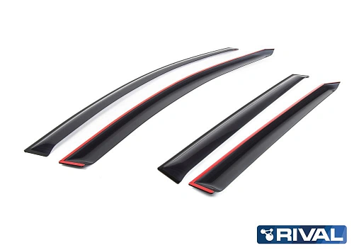 Дефлекторы окон, RIVAL, для Hyundai Tucson 2015-2020, листовой ПММА, 4шт.