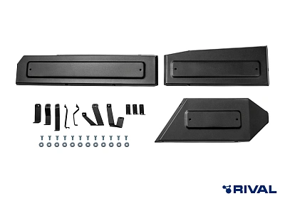 Защита топливных трубок + комплект крепежа, Rival, Сталь, GAC GS8 II, V - 2.0. АКПП, полный, 2023-