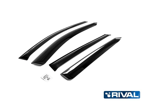 Дефлекторы окон, RIVAL, для Hyundai ix35 2010-2015, листовой ПММА, 4шт.