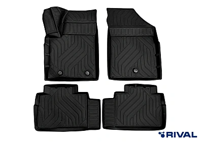 Коврики салона, RIVAL, для Evolute I-Space 4WD (полный привод) 1,2-й ряд  I поколение рейсталинг 2025-н.в.