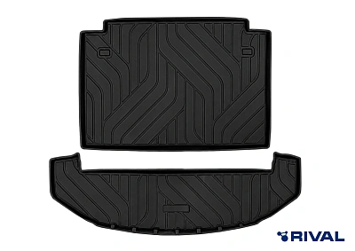 Коврик багажника, RIVAL, для Chery Tiggo 8 Pro Max, XCITE X-Cross 8 из 2-х частей (1012+1014)