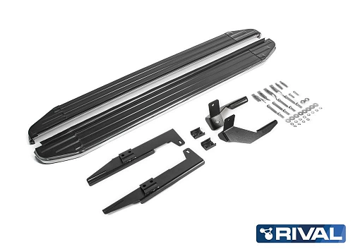 Порог-площадка &quot;Premium&quot; A173ALP + комплект крепежа, RIVAL, Suzuki SX4 2015-