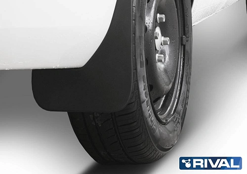 Комплект задних брызговиков, RIVAL, Lada Vesta седан, универсал 2015-